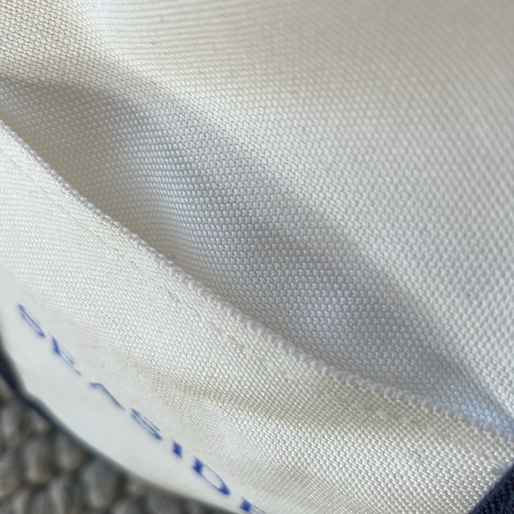 Seaside white canvas tote - never used - Picture 6 of 7